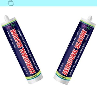Imagem de Kit 2 Silicone Estrutural Cartucho 400G Adesfix Cor Cinza Cinza, Cinza