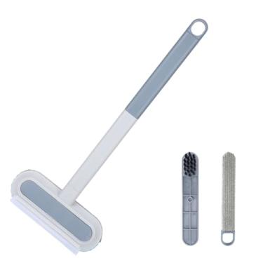 Imagem de Ferramenta de remoção de pelos de animais de estimação e 2 escovas de limpeza, removedor de pelos de animais de estimação multifuncional, reutilizável, lavável, cachorro, gato, vassoura de limpeza