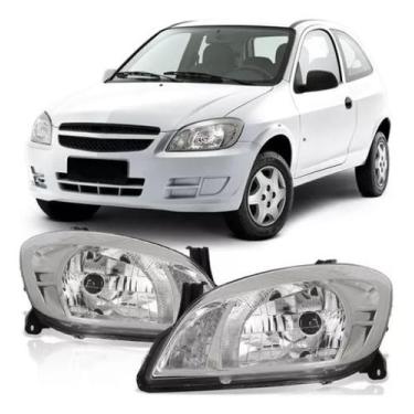 Imagem de Farol Esquerdo Cromado Celta Prisma 2006 2007 2008 A 2011 - BapImports