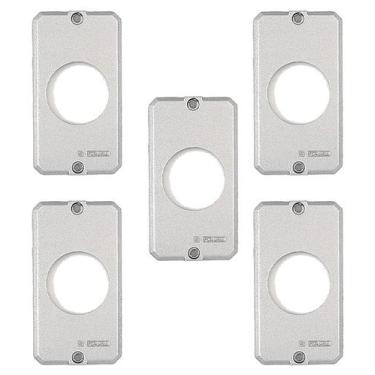 Imagem de Kit 5 tampa p/ condulete red 3/4 tomada stamplac