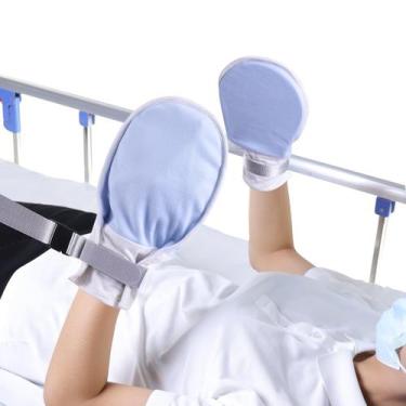 Imagem de Luvas de contenção médica WONDSIGHIN para adultos, azuis, 2 unidades