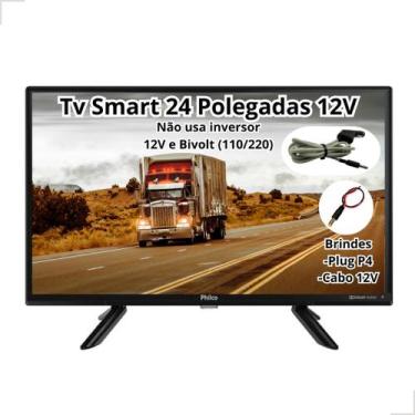 Imagem de Smart Tv Philco Digital Led Hd 24 Polegadas Televisão para Caminhão 12