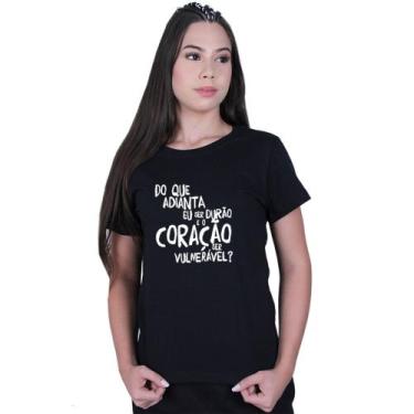Imagem de Camiseta Baby Look Feminina Ser Durão Racionais Mcs - Lafre, Preto, GG