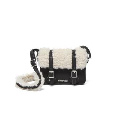 Imagem de Dr. Martens Bolsa Satchel, Black Ambassador + Borg de luxo natural, 7"