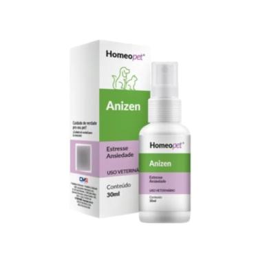 Imagem de Anizen 30ml Anti Estresse Irritabilidade Homeopatia Para Cães Gatos