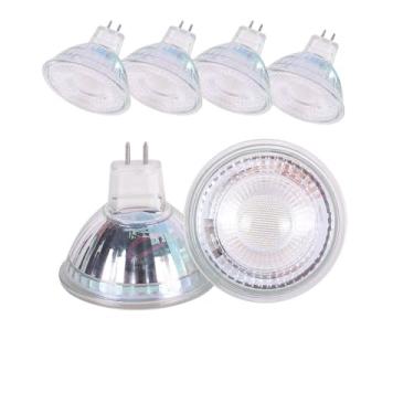 Imagem de CIKAMIO Lâmpada MR16 12-24v não regulável 4w cob led spot lâmpada de halogêneo 35w substituição gu5.3 base 6000K branco frio iluminação ângulo de feixe de 36 graus para luz de rastreamento (6000k