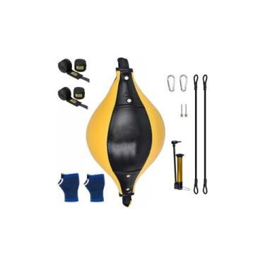 Imagem de Bolsa de boxe de material sintético com envoltórios elásticos - Lightb