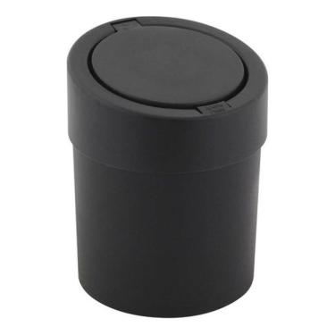 Imagem de Lixeira De Banheiro Automática 5 Litros Plástico Preta