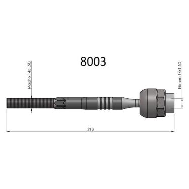 Imagem de Barra Axial Uno Premio Elba Fiorino 91 92 93 94 95 96