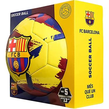 Imagem de Icon Sports Bola de futebol FC Barcelona Brush Team, Pincel Amarelo, 5
