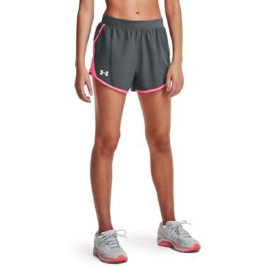 Imagem de Under Armour Short de corrida feminino Fly By 2.0, cinza (013)/Cerise, PP