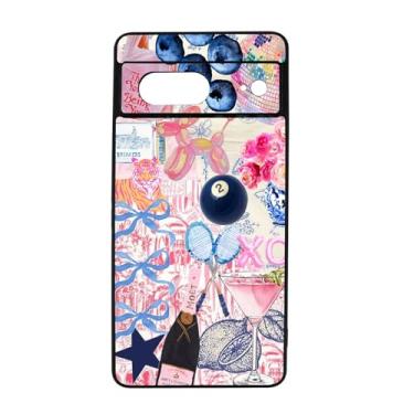Imagem de qizjio Capa de telefone moderna colagem à prova de choque capa protetora para celular para Google Pixel 7