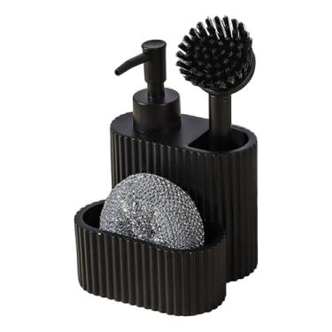 Imagem de Bothyi Dispensador de sabão em pó 3 em 1, organizador de, recipiente para lavar louça, acessórios, recipiente para prensa de bomba de líquido, gadget