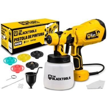 Imagem de Pistola De Pintura E Pulverizadora Hvlp 1.250l +5 Bicos E Acessórios 6