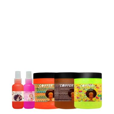 Imagem de Kit Curvaturas Coiffer p/ Cabelos Crespos e Encarolados