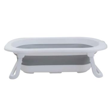 Imagem de Banheira de Beb?? Pl??stica Dobr??vel KOA Cinza 40Kg Galzerano