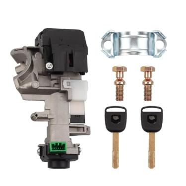 Imagem de Dasbecan Conjunto de cilindro de bloqueio de interruptor de ignição compatível com Honda Accord CRV Odyssey FIT 2003-2008 06350-SAA-G30 35100-SDA-A71 (com chaves de chip ID48)
