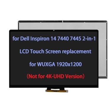 Imagem de ARUISIFX Tela de substituição de 35.6 cm para Dell Inspiron 14 7440 7445 2 em 1 LCD Touch Screen Digitalizador LED Montagem WUXGA 1920x1200 (conector de 30 pinos)