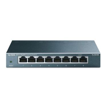 Imagem de Switch 8 Portas Gigabit De Mesa 10-100-1000 Mbps Tl-sg108 Smb