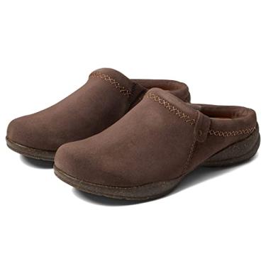 Imagem de Clarks Tamanco Roseville Echo feminino, Camurça cinza-escuro, 35