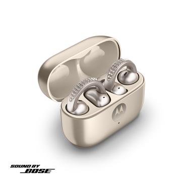 Imagem de Fone de Ouvido Moto Buds Loop OWS Bluetooth, Sound by Bose IP54 Bateria até 39h Swarovski
