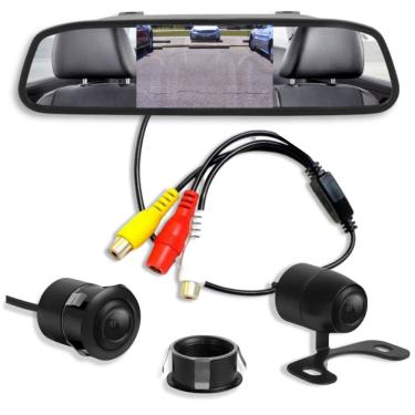 Imagem de RetrovisorTela Lcd Veicular + Câmera De Ré Colorida Visão Noturna