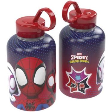 Imagem de Garrafa Plastica Cilindrica Spidey 280ML Vermel - Plasutil