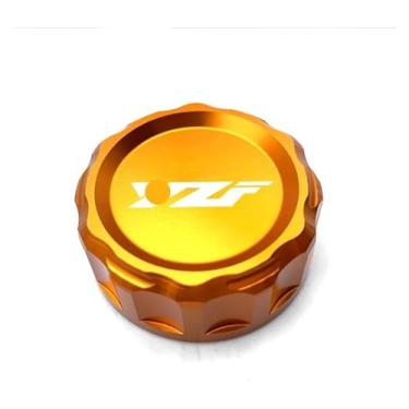 Imagem de Acessórios para motocicletas CNC tampa do reservatório de fluido de freio traseiro compatível com Y&AMAHA YZF R125 R7 R6 R1 R3 YZF-R125 YZF-R7 YZF-R3 (laranja)