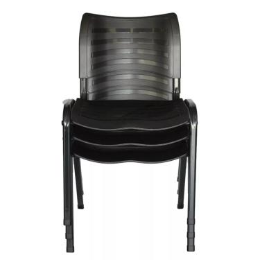 Imagem de Kit 3 Cadeiras Prisma Iso Fixa Desmontável Empilhavel