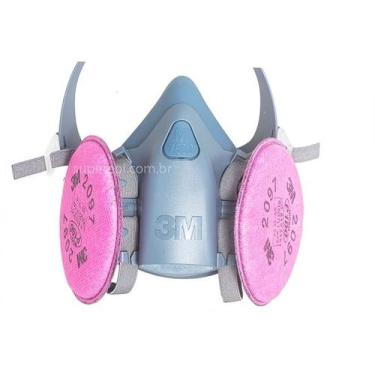 Imagem de Respirador Reutilizável 3M 7500 Silicone Com 2 Filtros Inclusos 2097 P