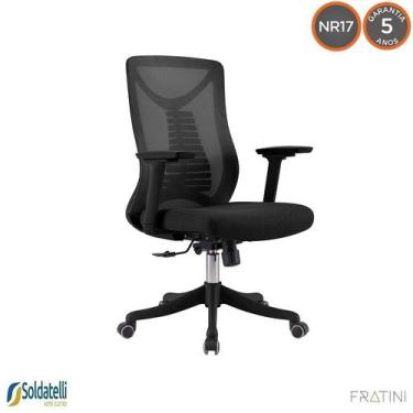 Imagem de Cadeira Office Vancouver Diretor PP Várias Cores - Fratini, Preto