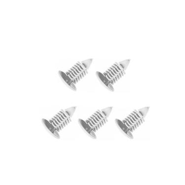 Imagem de 5 grampos modelo árvore diversas aplicações branco - TH
