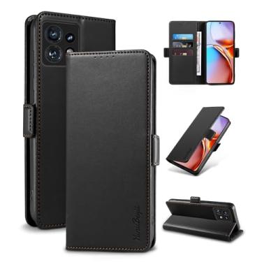Imagem de YunuBeyii Capa Carteira para Motorola Edge 40 Pro - [Bloqueio RFID] Capinha Flip Magnética para Celular de Couro PU de Luxo com Suporte,Case Proteção,Rsistente,Antichoque, Preto
