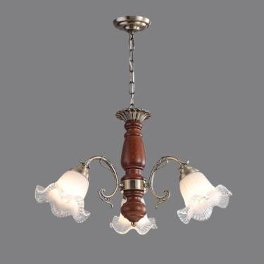 Imagem de Lustre compatível com sala de jantar, ilha de cozinha, iluminação pendente moderna de fazenda com cúpulas de vidro, luminária de teto suspensa, lâmpadas de lustre