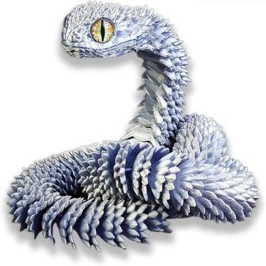 Imagem de Modelo animal impresso em 3D, decoração de escritório doméstico Snake 