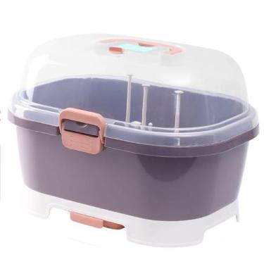 Imagem de Escorredor de mamadeiras HERCHR Large Nursing Box Purple
