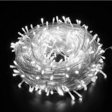 Imagem de Pisca Pisca Natal Cordão 100 Leds 10m 8 Funções Varias Cores 110v - oe