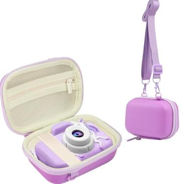 Imagem de Leayjeen Capa Para Câmera Infantil Compatível Com Brinquedos Goopow/Dwfit/Slothcloud/Colofree/Kizjorya E De Vídeo Digital Infantil, Os Melhores Presentes Natal Aniversário - Roxo (Somente Capa)