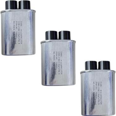 Imagem de 3 Capacitor Microondas Brastemp Consul 0.80uf 2100vac 4.8mm