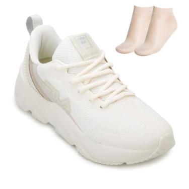 Imagem de Tenis Fila Emotion Feminino, Gardenia/Raw White/Semolina, 35