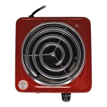 Imagem de Fogareiro Elétrico Portátil 1000w 1 Boca (VERMELHO) 127V