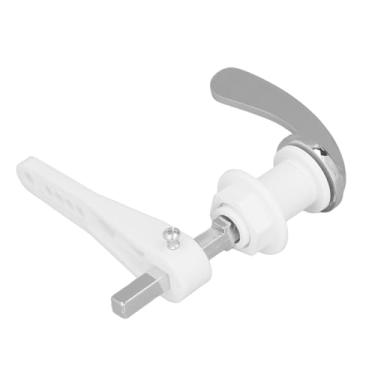 Imagem de Pssopp Alavanca de Descarga para Tanque de Vaso Sanitário, Alça de Banheiro de Liga de Zinco e Plástico, Kit de Descarga Universal de Fácil Instalação para Tanques Padrão