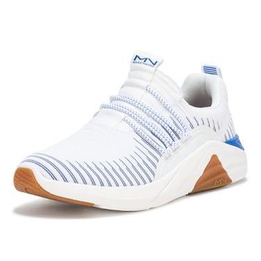 Imagem de Skechers Mark Nason a Linear 2.0 Tênis masculino Holtz, branco/azul, 41
