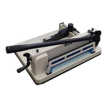 Imagem de Guilhotina Semi-industrial A4 Em Aço - Corta Até 400 Folhas 75g Guilho