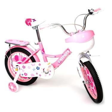 Imagem de Bicicleta Princess Aro 14 Infantil Rosa Para Menina - Unitoys