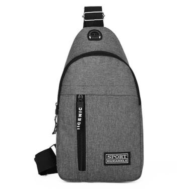Imagem de Mochila tiracolo masculina clássica pequena para viagens, trilhas, atividades ao ar livre, mochila NSDJB01