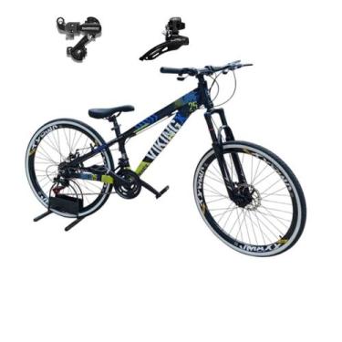 Imagem de Bicicleta Aro 26 Vikingx Tuff 25 Aluminio 21v Cambio Shimano Traseiro 