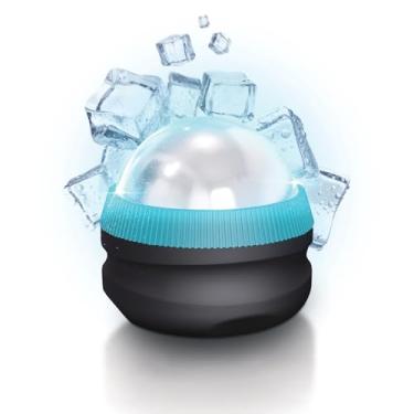 Imagem de Homedics Bola de rolo de massagem IcyGlide, terapia a frio para alívio rápido da dor, tecnologia EasyGlide de 360 graus, ótima para recuperação muscular pós-treino, tratamento de corpo inteiro