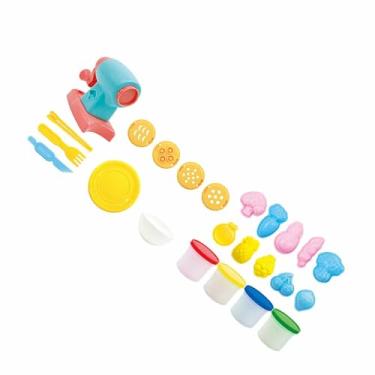 Imagem de Generic Jogo da Massa do Brinquedo, Brinquedo Colorido Inofensivo Não-tóxico da Massa Cor Aplicação Larga Multifuncional para o Jardim de Infância (Conjunto de máquina de macarrão para massa)