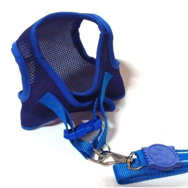 Imagem de Colete Peitoral - Aerado Com tiras autocolantes Azul M - Nicapet